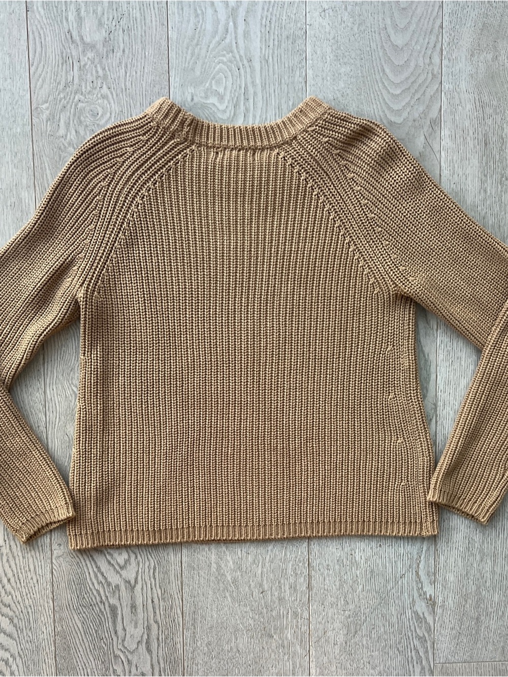 Quince Organic Cotton Fisherman Knit Sweater in Camel Women’s Size S - Picture 8 of 9